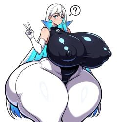 ai_generated ass ass_bigger_than_body ass_bigger_than_breasts ass_bigger_than_head ass_bigger_than_torso ass_focus big_ass big_breasts blue_eyes dumptruck_ass dumptruck_butt enormous_ass enormous_breasts gijinka huge_ass huge_breasts long_hair looking_at_viewer lovermam mad massive massive_ass massive_breasts nipple_bulge nipples_visible_through_clothing playstation playstation-chan playstation_5 ps-chan sony sony_interactive_entertainment thick_thighs thighs white_hair