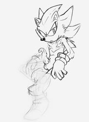 alien alien_penis animal_genitalia animal_penis anthro barbed_penis chest_tuft clothing erection fur gloves hedgehog male male_only mammal nude penis shadow_the_hedgehog silverfesh sketch solo sonic_(series) tentacle_penis testicles unusual_penis video_games