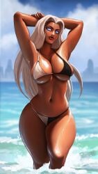 ass azuma_yasuo big_ass big_breasts breasts curvaceous curvy curvy_female curvy_figure dark-skinned_female dark_skin female female_only marvel marvel_comics ororo_munroe storm_(x-men) thick_thighs wide_hips