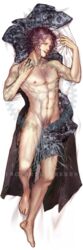 ardyn_izunia dakimakura final_fantasy final_fantasy_xv male male_only nude tease