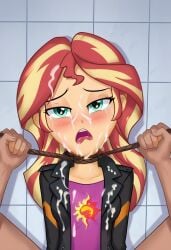 ai_generated asphyxiation clothed clothing creampie crying cum dead death hasbro looking_at_viewer my_little_pony open_mouth pov rape rope rope_around_neck sex sunset_shimmer