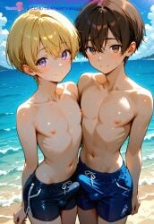 2boys ai_generated basehentaiai femboy otoko_no_ko trap yaoi