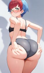 ai_generated bra grabbing_ass grabbing_own_ass groping_ass groping_own_ass huge_ass huge_butt panties penny_(pokemon) pokemon self_upload underwear underwear_only