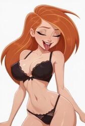 ai_generated animated ass bra breasts_out caressing_breasts kim_possible kimberly_ann_possible music panties sound tagme video