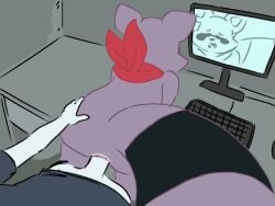anal anal_sex animated cum cum_inside gay goodyaww grab_the_butt indigo_park male/male music non-human non-human_body non-human_head rambley_raccoon sound tagme toony video zoophilia