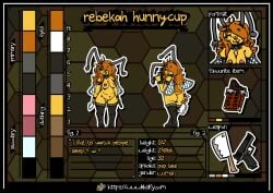 absurd_res antennae_(anatomy) anthro areola arthropod bedroom_eyes bee big_breasts blush boots breasts butt cleaver_(knife) clothing cutlery digital_media_(artwork) english_text female footwear fur genitals gun hair half-closed_eyes handgun hi_res high_heeled_boots high_heels holding_gun holding_object holding_ranged_weapon holding_weapon hymenopteran insect khalfy_kun kitchen_knife kitchen_utensils knife legwear looking_at_viewer mammal model_sheet narrowed_eyes nipples nude nude_anthro nude_female pup_bee ranged_weapon rebekah_(khalfy_kun) seductive shoes simple_background smile solo standing tail text thick_thighs thigh_boots thigh_highs tools weapon wings yellow_body