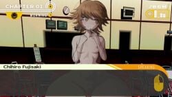 1boy 2d ass_body bimbo_body brown_hair color cyanu danganronpa danganronpa:_trigger_happy_havoc danganronpa_1 dirty_blonde_hair femboy fujisaki_chihiro gay gay_male green_eyes high_heels hips hips_wider_than_shoulders hyper_heels male male_only micropenis mod naked naked_male nervous penis platform_footwear platform_heels short shortstack shy small_penis solo stiletto_heels tagme tiny_penis video wide_hips