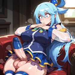 aqua (konosuba) from kono subarashii sekai ni shukufuku wo! by lunaart