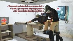 2boys 3d anal anal_sex civil_protection_(half-life_series) cum engineer erect_penis erection from_behind from_behind_position gas_mask gay gay_anal gay_sex half-life_(series) handcuffed hl2nsfwposer human human_male human_only human_penetrated male male_only male_penetrating_male mask masked masked_male medical pants_down penis penis_in_ass table text uniform