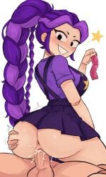 ai-created ai_generated ass breasts cowgirl_position lily_lovebraids mob_entertainment poppy_playtime poppy_playtime_(chapter_5) purple_hair skirt