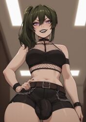 1futa 1futanari ai_generated ass big_ass big_breasts big_butt big_hips big_penis black_eyeshadow black_lip black_lips black_lipstick black_makeup breasts cleavage dick dickgirl evil_grin evil_smile eyebrows eyelashes frieren_beyond_journey's_end futa_only futanari goth goth_futa goth_girl goth_makeup gothic gothic_girl gothified green_hair grin grinning grinning_at_viewer hair hands-free huge_cock indoors lips long_hair looking_at_viewer makeup narrow_waist narrowed_eyes nose penis purple_eyes seducing seductive seductive_eyes seductive_gaze seductive_look seductive_mouth seductive_pose seductive_smile side_ponytail smile smile_at_viewer smiley_face smooth_balls smooth_penis smooth_skin solo solo_dickgirl solo_focus solo_futa solo_futanari sousou_no_frieren testicles ubel_(sousou_no_frieren) velonix