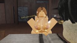 1boy 1girls 3d big_breasts breasts clothed_male dialogue english_text golden_empire_(grave/digger) grave/digger lettuce123455 mortician_(grave/digger) nipples nude_female officer_(grave/digger) roblox roblox_game robloxian source_request tagme text thick_thighs thighs