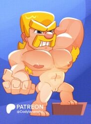1cuntboy armpit_hair barbarian_(clash_of_clans) blonde_hair clash_(series) clash_of_clans clash_royale cody_lane cuntboy cuntboy_only facial_hair intersex male_focus male_only muscular muscular_cuntboy muscular_male naked pussy vagina