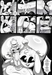 absurd_res anthro aroused balls big_butt big_penis blush blush_lines bodily_fluids buckteeth butt carotte_(bunnyprayers) claws comic dialogue dirty_talk dripping drooling duo english_text erection eyelashes eyes_closed eyeshadow face_lick female finger_claws first_person_view floppy_ears french_kissing genital_fluids genitals glans hare hi_res hug huge_butt huge_penis hugging_another kiss_on_lips kissing lagomorph leporid licking licking_lips licking_tongue long_ears looking_down looking_down_at_partner lop_ears makeup making_out male male/female male_north_(north_star_500) mammal north_star_500 nude nude_anthro nude_female nude_male nun overweight penis penis_grab precum rabbit saliva saliva_drip saliva_on_face saliva_on_tongue saliva_string scut_tail short_tail size_difference slightly_chubby sloppy_kiss smile tail teasing teeth text toe_claws tongue tongue_out vein veiny_penis