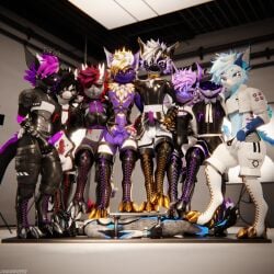 1:1 3d_(artwork) 4k absurd_res animal_genitalia animal_penis anthro anthro_on_anthro arms_tied ball_crush ball_squeeze balls bdsm biped black_body black_boots black_clothing black_footwear black_fur black_shoes blender_(artwork) blender_cycles_(artwork) blue_body blue_fur blue_penis bodily_fluids bondage boot_on_balls boot_on_face boot_on_head boot_on_penis boots bottomwear bound canid canine canine_genitalia canine_penis canis chally_(prochally) claws clothed clothing cock_and_ball_torture cockbox crush cuff_(restraint) cum cum_dripping_from_penis cum_on_penis depth_of_field dew_(character) digital_media_(artwork) dominant dragonplayer dragonplayer_(character) erection fangsy feet female flat_balls foot_crush foot_fetish foot_in_mouth foot_on_balls foot_on_chest foot_on_head foot_on_penis foot_play footwear fox fur genital_fluids genital_torture genitals gold_(metal) goth_boots grey_body grey_fur group hair hand_on_hip hand_on_penis harness hi_res hindpaw hybrid inside itsorion03 jacket jex knot leather leather_boots leather_clothing leather_footwear leather_jacket leather_topwear legs_tied legwear looney magenta_body magenta_fur male male/female male/male mammal metal_cuffs moan multicolored_body nardoragon nude on_ground open_mouth orgasm pacdunn_(character) pain pants paws penis penis_squeeze purple_body purple_fur purple_penis rainsoar reflection restraints rexouium sex shirt shoes shoes_on slim slim_anthro slim_male slim_sub smile standing standing_on_balls studio submissive submissive_male tail talon_(talondragon) topwear torture trampling white_body white_boots white_clothing white_footwear white_fur