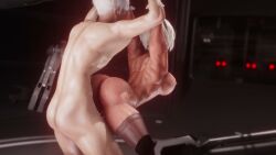1boy 1girls 3d 3d_animation abs animated arms_behind_back ass athletic_female bad_end big_ass big_breasts bondage bound breasts captured captured_heroine damsel_in_distress defeated defeated_heroine domination enslaved female femsub from_behind game_over helpless humiliation kidnapped kuo machine male maledom muscular muscular_female muscular_sub nier nier:_automata nier_(series) no_sound penis questionable_consent restrained robot robotic_arm sex_slave slave slave_girl slaver submissive submissive_female suspension tagme video white_hair yorha_2b yorha_9s