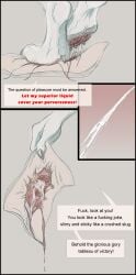 absurd_res anthro bodily_fluids canid canine canis comic crush cum death duo feet female genital_fluids gore hi_res macro male male/female male_focus mammal micro shiraclawr stomping trampling wolf
