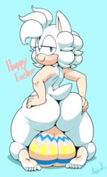 1futa 2017 anthro argento ass blue_eyes easter easter_balls english_text feet futa_only futanari hair half-closed_eyes hand_on_ass hedgehog hi_res holidays huge_testicles intersex large_ass large_testicles looking_at_viewer looking_back mammal simple_background solo solo_futa sonic_(series) sophie_(argento) testicles text white_hair