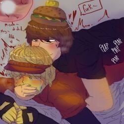 007n7_(forsaken) 2boys anal artist_request blush covering_mouth cross_section elliot_(forsaken) forsaken_(roblox) gay hearts_around_head male_only no_visible_genitalia onomatopoeia penis plap roblox roblox_game robloxian tagme tears