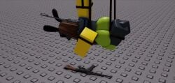 1girls 3d ass baseplate grunts_(nic) gun noob noobs_in_combat roblox roblox_game robloxian sillysonv source_request suspended_in_midair tagme thighs