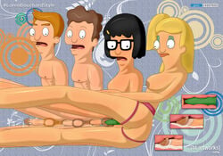 anal anus bob's_burgers breasts dildo femdom foursome futa_on_male futanari gay group_sex ht_lgbtq_artworks intersex jimmy_pesto_jr. josh_(bob's_burgers) penis strap-on tagme tammy_larsen tina_belcher vulva yaoi yuri