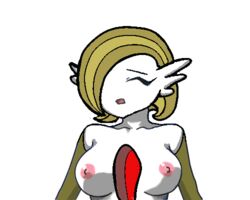 1girls animated anthro areolae bouncing_breasts breasts closed_eyes edit female female_gardevoir female_only gardevoir green_hair medium_breasts nintendo nipples open_mouth pokemon pokemon_(species) pokemon_rse solo yiffmasters