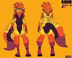 1boy anthro ass colorful cute furry male male_only model_sheet penis punishedkom solo wide_hips