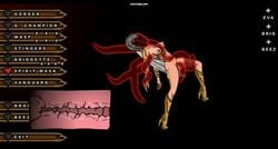 1girls angel animated boots bridgette female interspecies pixel_art sakyubasu_no_tatakai tentacle tongue_out