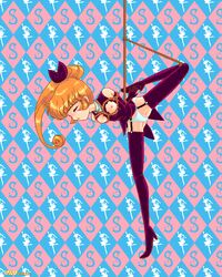 1990s 1996 20th_century bound female haneoka_meimi kaitou_saint_tail orange_hair saint_tail tagme wav_(artist)