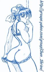 chun-li female female_only human solo straight_hair street_fighter stripper_pole tagme wain