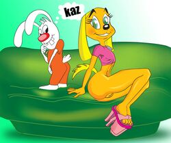 anthro brandy_and_mr._whiskers brandy_harrington canine disney disney_channel dog female fur furry kaz male mammal mr._whiskers pussy rabbit toon_disney