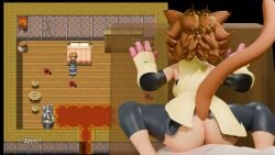 3d 3dadventurous amateurthrowaway anal animated ass ass_focus ass_ripple blender cat_ears cat_tail catgirl furry gameoverse human_on_anthro kit_(gameoverse) kit_bodega mind_control parody pheromones rape ripped_clothing ripped_pants rpg_maker sound straight tagme time_lapse video