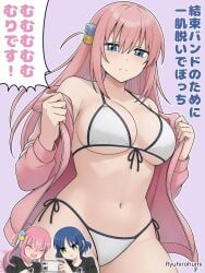2d 2d_(artwork) 2d_artwork 2girls asian asian_female asian_girl bare_belly bare_chest bare_hands bare_hips bare_legs bare_midriff bare_navel bare_shoulders bare_skin bare_thighs belly belly_button big_boobs big_breasts bikini bikini_bottom bikini_top blue-eyed_female blue-haired_female blue_eyes blue_hair bocchi_the_rock! breasts busty busty_female busty_girl busty_teen busty_teenager coat collarbone curvaceous curvaceous_body curvaceous_female curvaceous_figure curvaceous_hips curvaceous_teenager curvy curvy_body curvy_female curvy_figure curvy_hips curvy_teen digital digital_art digital_drawing digital_drawing_(artwork) digital_media digital_media_(artwork) drawing exposed exposed_belly exposed_chest exposed_hips exposed_legs exposed_midriff exposed_navel exposed_shoulders exposed_skin exposed_thighs exposing exposing_breasts exposing_chest exposing_self eyebrows_visible_through_hair female female_focus female_only fingers front-tie_bikini front-tie_bikini_top gotou_hitori green-eyed_female green_eyes groin guitarist hair_between_eyes hair_clip hair_clips hair_ornament hairclip hairclips half_naked half_nude halterneck head_tilt high_resolution high_school_student highres hourglass_figure inframammary_fold inguinal_crease inguinal_ligament jacket japanese japanese_female japanese_girl large_boobs large_breasts lean_figure long_hair looking_at_viewer looking_down looking_down_at_viewer midriff mole mole_under_eye multiple_females multiple_girls naked naked_female naked_woman narrow_waist navel nude nude_female nudity off_shoulder open_coat open_jacket partially_undressed pink-haired_female pink_coat pink_hair pink_jacket presenting_breasts revealing_breasts ryuhirohumi school_girl semi_nude shoulders showing_breasts showing_chest side-tie_bikini sidelocks simple_background slender_body slender_waist slim_female slim_waist standing string_bikini swimsuit swimwear teen_girl teenage_girl teenage_tits teenager thick_thighs thighs tilted_head underboob undressing undressing_self upper_body white_bikini white_bikini_bottom white_bikini_top white_swimsuit white_swimwear wide_hips yamada_ryou young_female young_woman