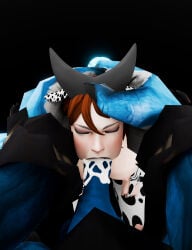 1boy 1girls 3d ahegao animal_genitalia armwear big_balls big_breasts biting black_lipstick blinking bull collar cow_ears cow_girl cow_horns cow_print cum cum_in_mouth deepthroat dota dota_2 grabbing_balls grabbing_head horn horny horny_female horsecock itlaasar large_penis licking_penis looking_at_viewer makeup male/female marci marci_(dota) monster naughty_face on_knees one_eye_closed oral oral_sex pov pov_eye_contact simple_background smile spirit_breaker_(barathrum) stockings sucking sucking_penis throat_fuck two_fingers_up valve