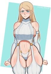 afrobull_(style) ai ai-created ai_art ai_assisted ai_generated big_ass big_breasts black_clover charlotte_roselei clover_girls_ai