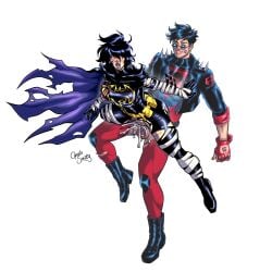 abs ass athletic athletic_female athletic_male batgirl batgirl_(cassandra_cain) batman_(series) big_ass big_boobs big_breasts big_butt big_tits blush blushing boobs breasts butt cape captainsmutty cassandra_cain clothed clothed_sex clothes clothing conner_kent cum cum_in_pussy cum_inside cumming cumming_while_penetrating curvaceous curvaceous_body curvaceous_female curvaceous_figure curvaceous_hips curvy curvy_body curvy_female curvy_figure dc dc_comics dominant_male fat_ass fat_butt female flying flying_sex fucked fucked_from_behind gloves groping groping_breasts groping_from_behind hips jacket larger_male male penis_in_pussy short_hair shorter_female smaller_female submissive_female sunglasses superboy superboy_(conner_kent) superhero superheroine superman_(series) taller_male thick_ass thick_butt thick_hips thick_thighs thighs tits torn torn_clothes torn_clothing vaginal vaginal_penetration vaginal_sex wide_hips