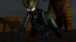 3d animated ass big_ass big_breasts big_butt big_thighs breasts curvy curvy_figure female gomora helmet large_ass large_breasts original original_character struggling superheroine tagme thick_thighs thighs tokusatsu ultraman_(franchise) ultrawoman video voluptuous