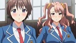 2girls before_paizuri before_titjob boobies boobs breasts brown-haired_female brown_hair bunnywalker classroom classroom_background cleavage closed_mouth clothed_female emblem enormous_boobies enormous_boobs enormous_breasts enormous_tits female female_only fukunaga_koharu giant_boobies giant_boobs giant_breasts giant_tits gigantic_boobies gigantic_boobs gigantic_breasts gigantic_tits huge_boobies huge_boobs huge_breasts huge_tits hyper_boobies hyper_boobs hyper_breasts hyper_tits kamiizumi_rio kyonyuu_reijou_mc_gakuen large_boobies large_boobs large_breasts large_tits long_hair long_hair_female long_pink_hair massive_boobies massive_boobs massive_breasts massive_tits necktie open_eyes open_mouth ova pink-haired_female pink_hair school school_uniform schoolgirl schoolgirl_uniform screencap short_brown_hair short_hair short_hair_female super_boobies super_boobs super_breasts super_tits t-rex_(animation_studio) tits twintails_(hairstyle) window