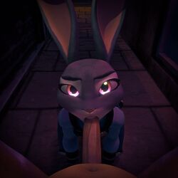 1:1 1boy 1girls 3d_animation alley amateur_artist animated anthro anthro_female anthro_on_human anthro_penetrated blowjob blowjob_only bunny_ears clothed_female clothed_female_nude_male eye_contact fellatio first_person_view furry furry_female gnightsound judy_hopps light-skinned_male looking_at_partner looking_at_viewer looking_up loop looping_animation male_penetrating male_penetrating_female male_pov no_sound nude_male on_ground on_knees police_uniform policewoman pov pov_blowjob pov_eye_contact pov_male questionable_consent short_playtime staring_at_viewer submissive_female tagme toothy_fellatio video zootopia