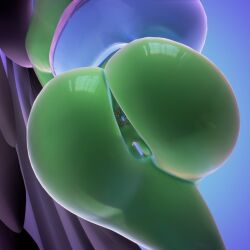 3d 3d_(artwork) alternate_body_type armwear barefoot big_ass big_breasts big_butt black_hair curvy curvy_figure danny_phantom desiree elevenendless endlessillusion feet ghost ghost_girl green_body green_skin headwear nickelodeon voluptuous