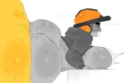 2boys anal anal_penetration ass balls_deep big_ass big_ass_(male) builderman bulge from_behind gay gay_sex roblox robloxian shedletsky tagme toari