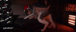 3d animated brown_hair canine canine_on_human choker christmas christmas_tree ellie_(the_last_of_us) ellie_williams feet female_on_feral femsub feral feral_on_female feral_on_human feral_penetrating feral_penetrating_human freckles human_female human_on_feral human_penetrated interspecies legs_up light-skinned_female light_skin looking_pleasured loving_it missionary_position moaning passionate santa_hat small_breasts submissive_human tagme tattoo the_last_of_us video video_game_character virtuality4d wolf zoophilia