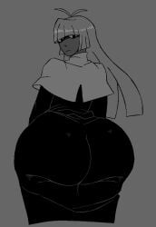 1girl 1girls ass ass_focus ass_up bubble_ass bubble_butt butt butt_focus clothed clothing dumptruck_ass dumptruck_butt fat_ass fat_butt female female_only half-closed_eyes looking_back looking_down presenting presenting_ass presenting_butt reina_(c.o.d.s) ribznsfw serious serious_face serious_look standing thick_ass thick_butt
