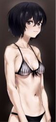 1girls 2d 2d_(artwork) 2d_artwork almost_naked almost_nude average_breasts bare_arms bare_belly bare_chest bare_hands bare_midriff bare_navel bare_shoulders bare_skin belly belly_button bikini bikini_bottom bikini_only bikini_top black-eyed_female black-haired_female black_background black_bikini black_bikini_bottom black_bikini_top black_eyes black_hair black_swimsuit black_swimwear breasts breasts_apart cleavage closed_mouth_smile collarbone dark_background dark_hair digital digital_art digital_drawing digital_drawing_(artwork) digital_media digital_media_(artwork) drawing eltir exposed exposed_arms exposed_belly exposed_chest exposed_midriff exposed_navel exposed_shoulders exposed_skin female female_focus female_only front-tie_bikini front-tie_bikini_top hair_between_eyes halterneck inframammary_fold lean_figure light_smile looking_at_viewer looking_sideways looking_to_the_side medium_breasts midriff mostly_nude naked naked_female naked_woman narrow_waist navel nearly_nude nude nude_female nudity oc original original_art original_artwork original_character practically_nude short_hair shoulders simple_background slender_body slender_waist slight_smile slim_female slim_waist smile smiley_face smiling smiling_at_viewer solo standing string_bikini swimsuit swimwear upper_body