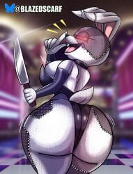 ass ass_focus big_ass big_breasts big_butt big_thighs blazedscarf bunny_costume bunny_girl bunnysuit butt butt_focus five_nights_at_freddy's five_nights_at_freddy's:_security_breach fnaf huge_ass huge_breasts huge_butt knife solo thick_ass thick_hips thick_thighs vanny_(fnaf) wide_hips