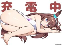1girls 2d 2d_(artwork) 2d_artwork :t ankles areolae arm_support armpits ass ass_cleavage ass_crack belly belly_button bikini blue-eyed_female blue_eyes breasts brown-haired_female brown_hair butt calves cleavage collarbone digital digital_art digital_drawing digital_drawing_(artwork) digital_media digital_media_(artwork) drawing elbows feet female female_focus female_only fingernails fingers full_body groin hair_between_eyes head_tilt high_resolution highres horse_ears horse_girl horse_tail knees large_breasts lean_figure legs long_hair looking_at_viewer lying lying_down lying_on_side medium_breasts midriff narrow_waist navel nipples on_floor on_side one-piece_swimsuit parted_bangs pout pouting pouting_at_viewer pouting_lips pouty_lips pubic_hair pussy resting_arm ryuhirohumi short_hair shoulders sideboob simple_background sitting slender_body slender_waist slim_female slim_waist small_breasts soles solo swimsuit swimwear thick_ass thick_butt thick_thighs thighs tilted_head toes umamusume underboob white_background white_bikini white_one-piece_swimsuit white_swimsuit white_swimwear