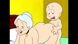 animated bald_male big_ass breasts elmer_fudd emma_webster fully_nude glasses looney_tunes older_female sex