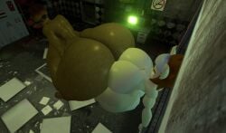 3d anal anal_sex big_ass big_breasts bimbo five_nights_at_freddy's futanari hyper_ass hyper_balls hyper_breasts hyper_penis kamila_(mega2109) looking_at_viewer original_character self_upload sex vrchat vrchat_avatar withered_chica