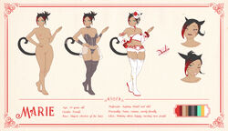 breast character_sheet dark-skinned_female dazol final_fantasy final_fantasy_xiv miqo'te nipples nude