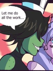 2025 2boys 2d 3_fingers ace_of_hearts ace_of_spades asmr ass ass_focus black_hair black_lipstick cards cum dialogue english_text fat_ass femboy femboy_on_femboy femboy_on_male femboydom femboysub furry handjob handjob_from_behind hypnosis latex latex_gloves lipstick_mark male male/male male_only microphone original_character poofy_hair psyfly purple_hair shell tagme tail talking text text_bubble thick_thighs tophat tophat_turtle turtle turtle_(tophat_turtle) valen_yar'ne video voice_acted yaoi